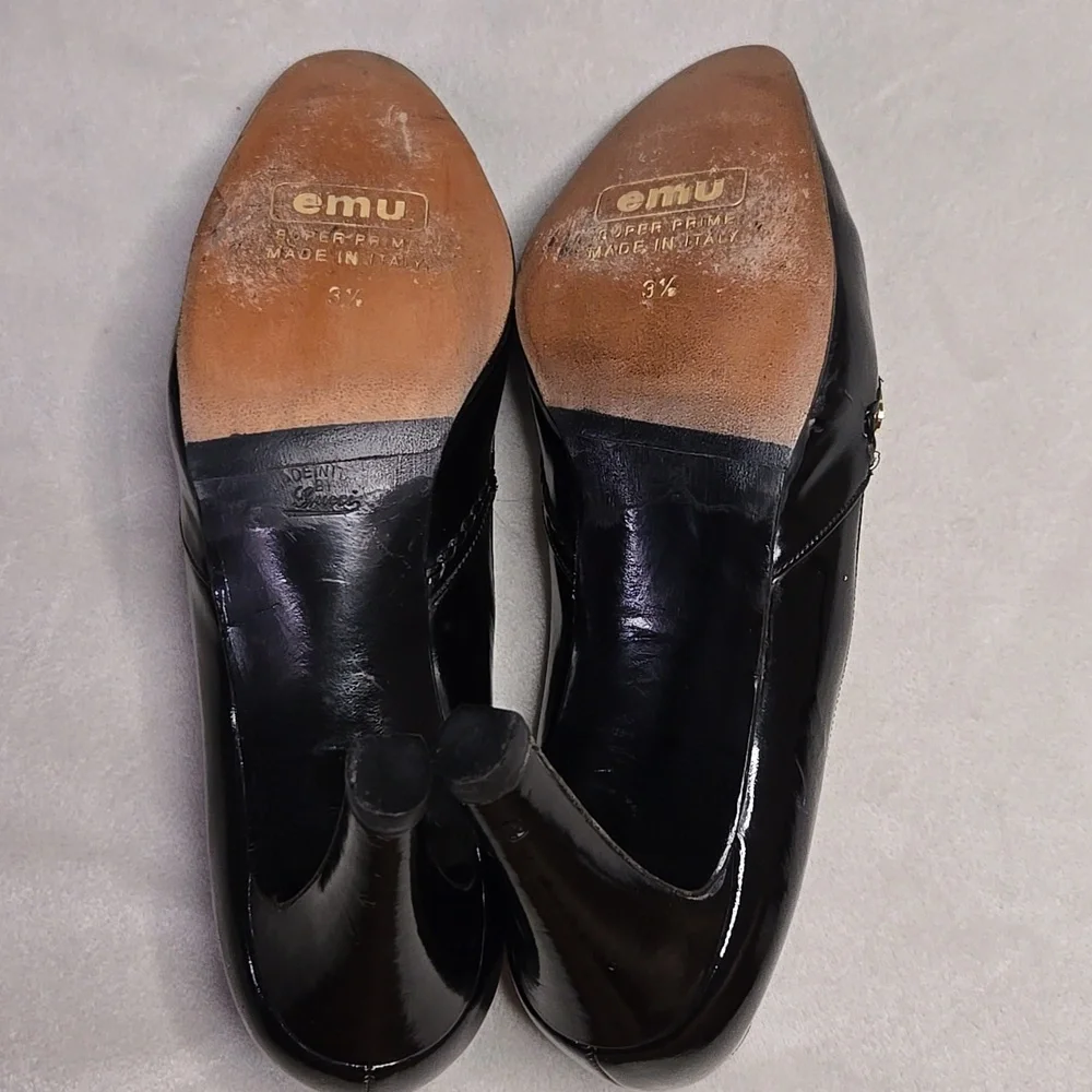 VINTAGE GUCCI Black Patent Leather Heels - Picture 10 of 17